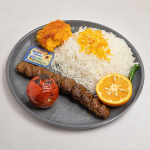 چلو کوبیده تک سیخ
