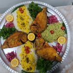 سینی سه نفره ماهی شکم پر